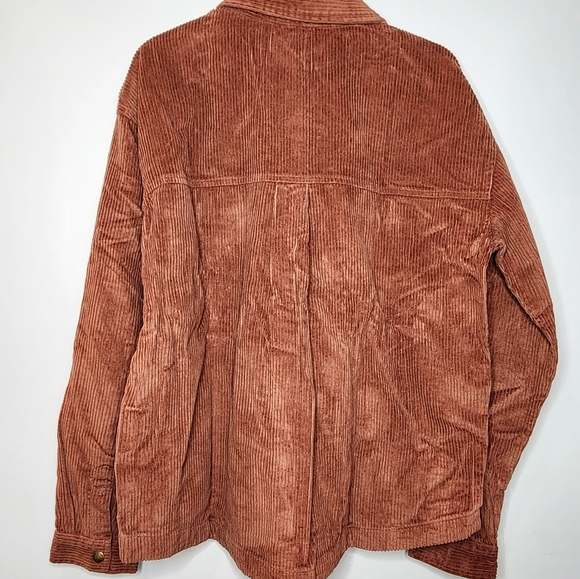 Volcom Womans Power Chord Shacket, Chestnut Brown, Size M, BRAND NEW - Picture 2 of 4